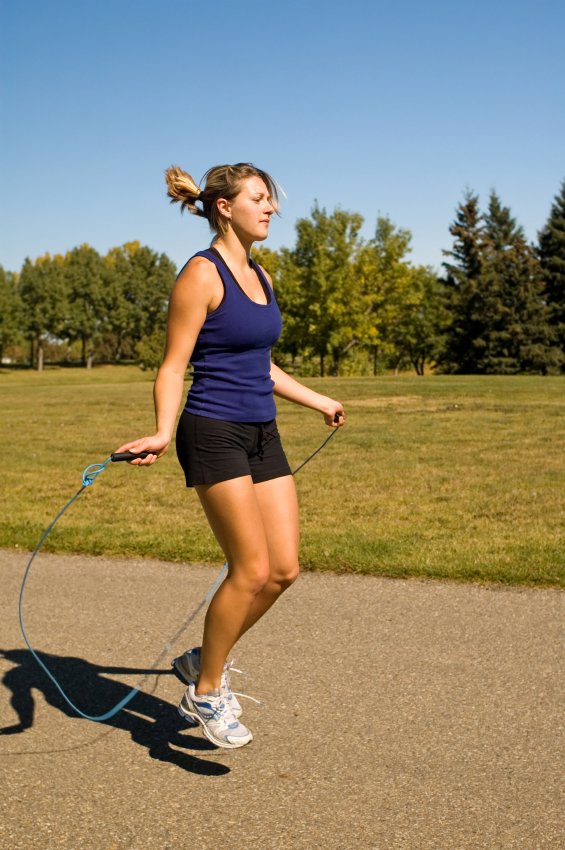 jumping rope, exercise, suppress appetite